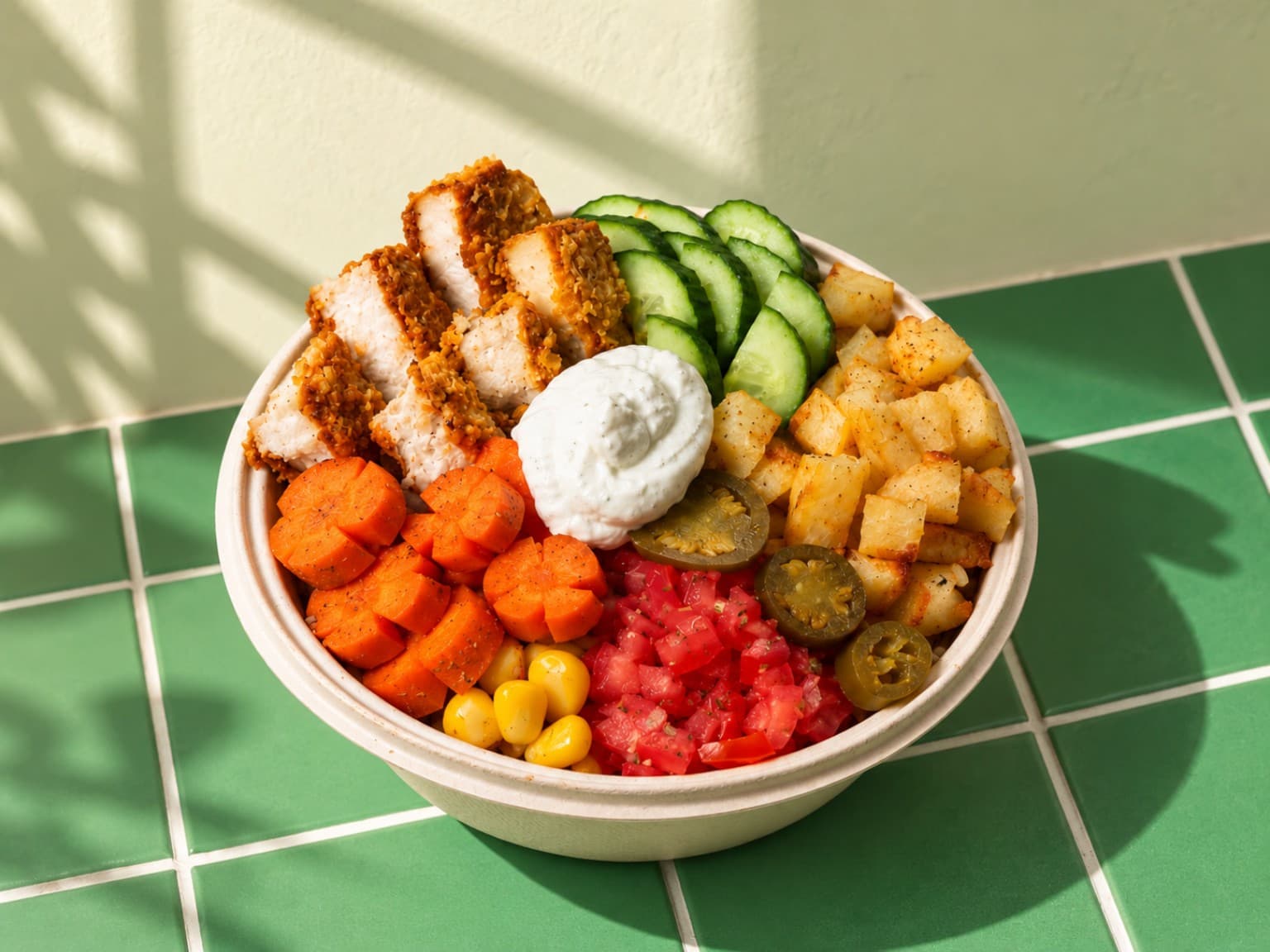 Paneer Burger Salad