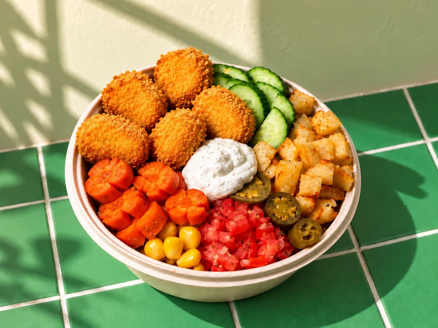 Chicken Nuggets Salad
